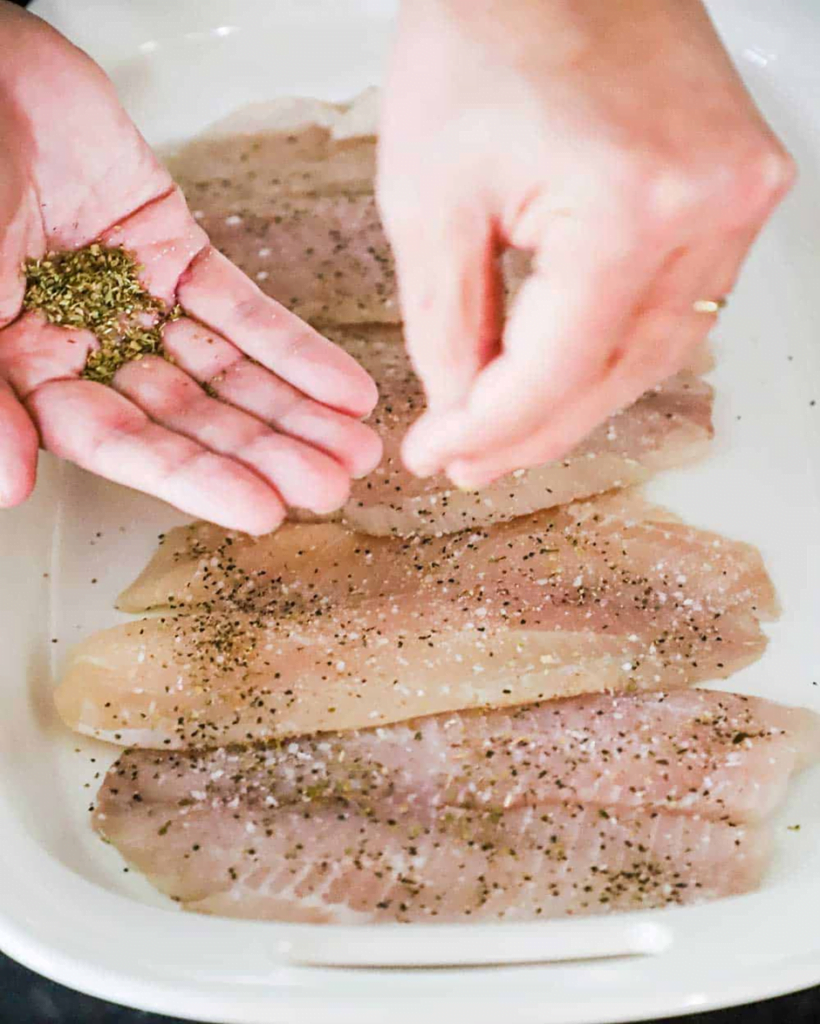 Brush the Fish with Oil and Season it