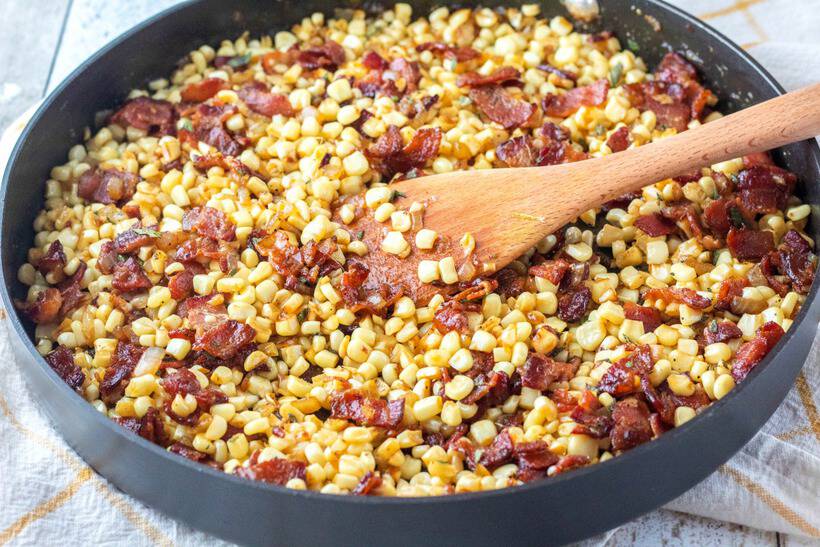 Fried Corn Recipe With Bacon