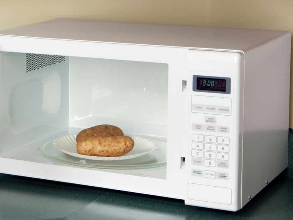 Place the Potatoes Inside the Microwave