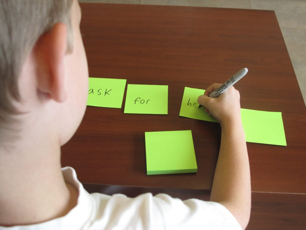 Sight Words on Sticky Notes