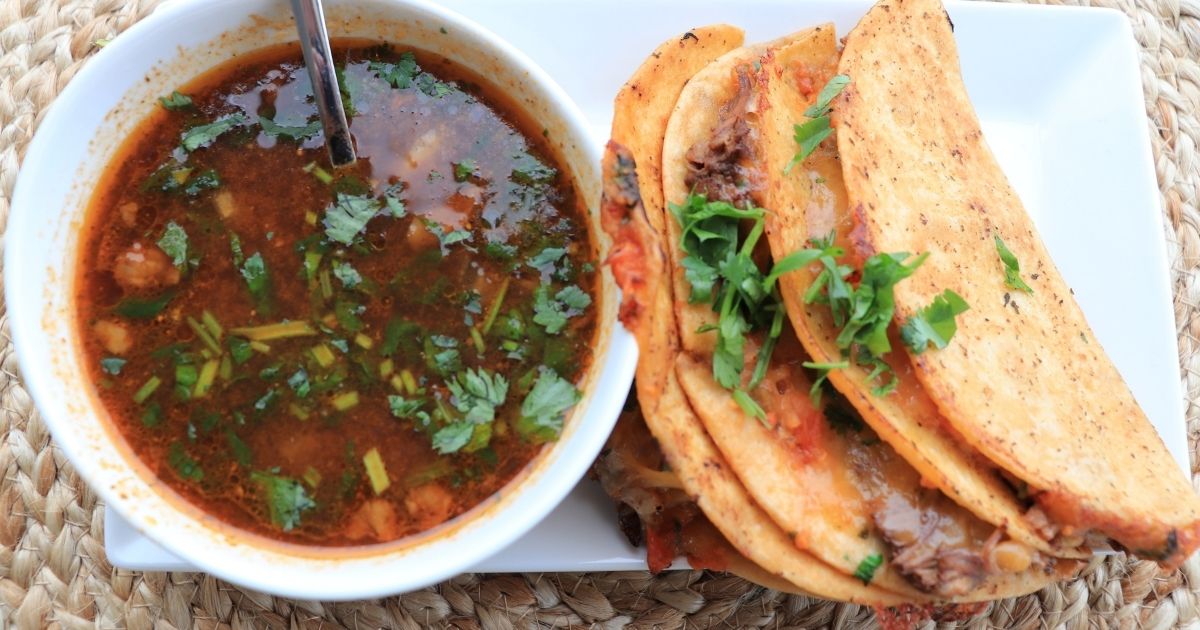 Instant Home made Pot Birria Tacos (with Broth )