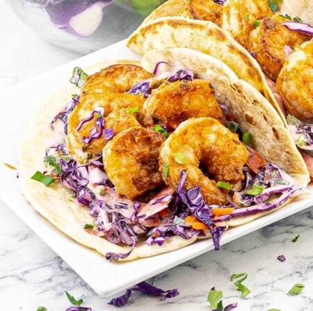 Easy Shrimp Tacos With Slaw In 20 Minutes!